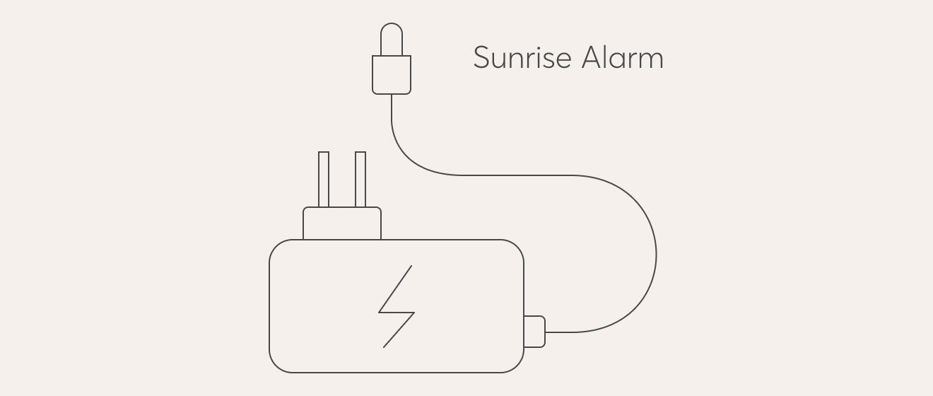 Sunrise Alarm mains power adaptor photo